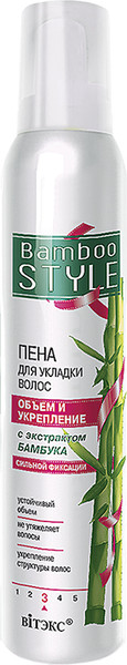 Изображение товара Пенка для укладки волос Витэкс Bamboo Style Объем и укрепление (200мл)