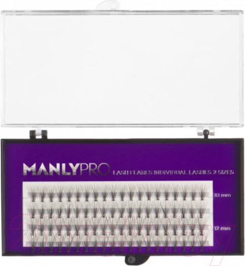 Изображение товара Накладные ресницы пучковые Manly PRO Шелк 10.12мм / РП07