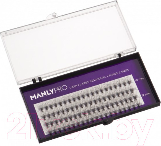 Изображение товара Накладные ресницы пучковые Manly PRO Шелк 10.12мм / РП07
