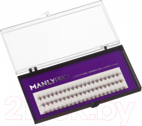 Изображение товара Накладные ресницы пучковые Manly PRO Шелк 6мм / РП02