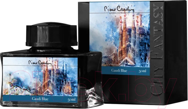 Изображение товара Чернила для перьевой ручки Pierre Cardin City Fantasy / PC332-L4 (50мл, синий Гауди)