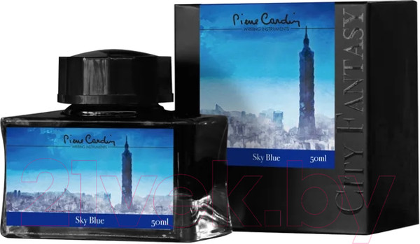 Изображение товара Чернила для перьевой ручки Pierre Cardin City Fantasy / PC332-L14 (50мл, синий небесный)