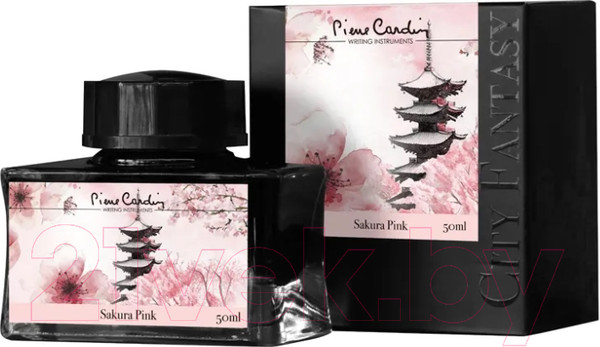 Изображение товара Чернила для перьевой ручки Pierre Cardin City Fantasy / PC332-L15 (50мл, розовая сакура)