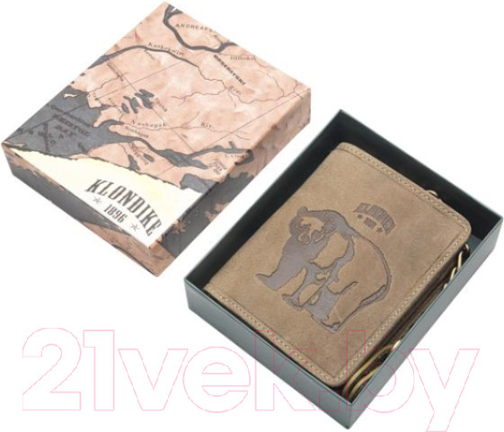 Изображение товара Портмоне Klondike 1896 Wayne Bear / KD1019-02 (коричневый)