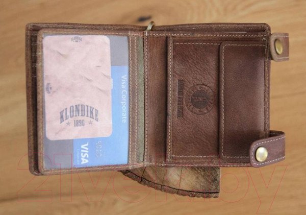 Изображение товара Портмоне Klondike 1896 Tim Bike / KD1027-02 (коричневый)