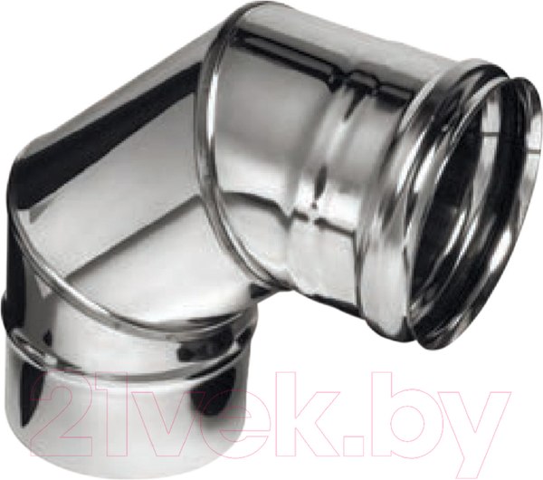 Изображение товара Поворот дымохода Ferrum Ф130 / f2406 (угол 90°, 430/0.5мм)