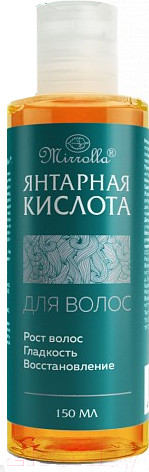 Изображение товара Ополаскиватель для волос Mirrolla Янтарная кислота (150мл)