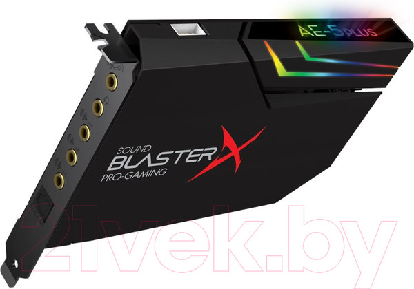 Изображение товара Звуковая карта Creative BlasterX AE-5 Plus (BlasterX Acoustic Engine) 5.1 