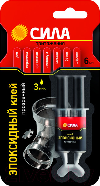 Изображение товара Клей Сила Эпоксидный СТМ SEBL1-6 / Б0002922 (6мл, щприц)