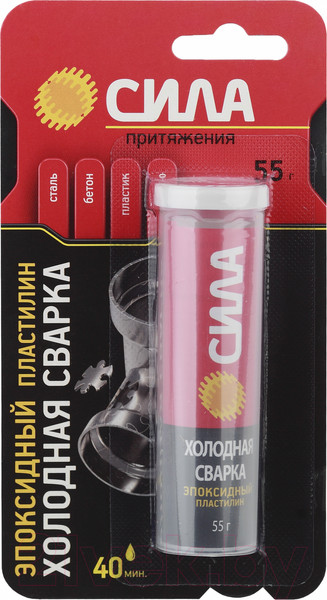 Изображение товара Холодная сварка Сила Эпоксидный SEPBL1-55 / Б0013934 (55г, туба)