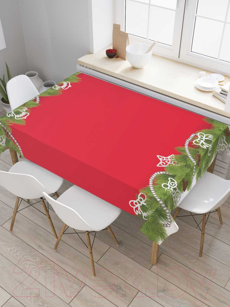 Изображение товара Скатерть JoyArty Елочная гирлянда / tcox_37033 (120x145)