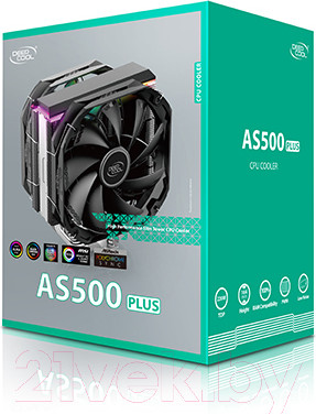 Изображение товара Кулер для процессора Deepcool AS500 PLUS (R-AS500-BKNLMP-G)