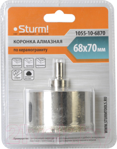Изображение товара Коронка Sturm! 1055-10-6870