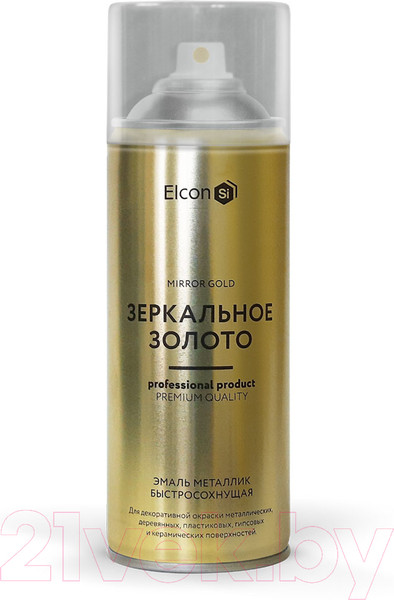 Изображение товара Эмаль Elcon Decor (520мл, зеркальное золото)