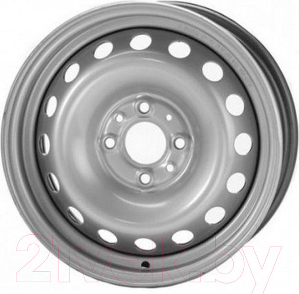 Изображение товара Штампованный диск ТЗСК Kia Rio/Huyndai Solaris 16x6.5" 4x100мм DIA 54.1мм ET 50мм Silve