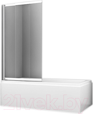 Изображение товара Стеклянная шторка для ванны Wasserkraft Main 41S02-100 (140x100)