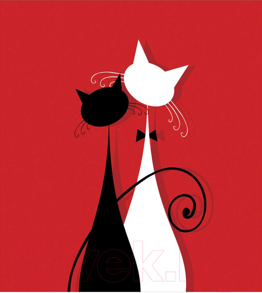 Изображение товара Скатерть JoyArty Кошачье свидание / tcox_33480 (120x145)