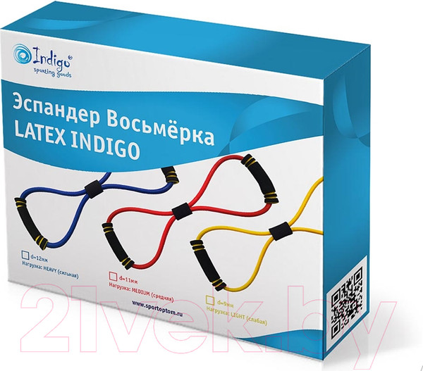 Изображение товара Эспандер Indigo Sport Latex Heavy SM-063 (синий)