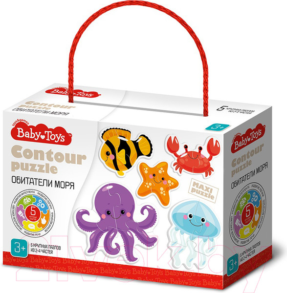 Изображение товара Развивающая игра Baby Toys Обитатели моря / 04119