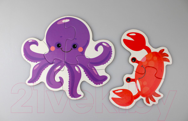 Изображение товара Развивающая игра Baby Toys Обитатели моря / 04119