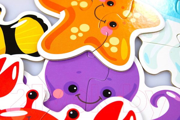 Изображение товара Развивающая игра Baby Toys Обитатели моря / 04119