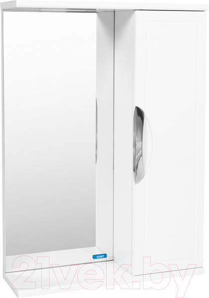 Изображение товара Шкаф с зеркалом для ванной Viant Лима 50 / VLIM50-ZSH
