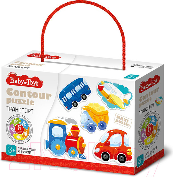 Изображение товара Набор пазлов Baby Toys Транспорт / 04118