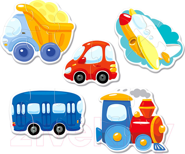 Изображение товара Набор пазлов Baby Toys Транспорт / 04118