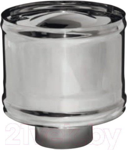 Изображение товара Колпак для дымохода Ferrum 430/0.5мм Ф120 / f2004 (с ветрозащитой)
