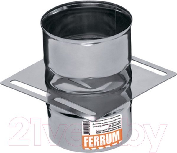 Изображение товара Площадка монтажная для дымохода Ferrum 430/0.8 мм Ф100 / f5501