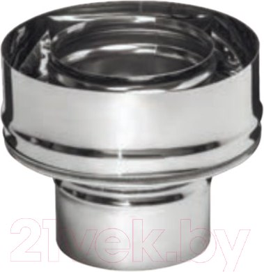 Изображение товара Переходник для дымохода Ferrum 430/0.5мм Ф80x160 / f3716