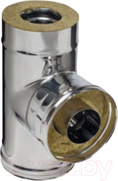 Изображение товара Тройник для дымохода Ferrum 90° 430/0.8мм Ф120x200 / f4433