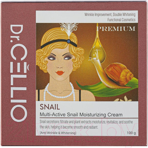 Изображение товара Крем для лица Dr. Cellio Multi Active Snail Moisturizing Cream (100мл)