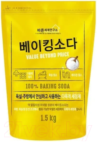 Изображение товара Универсальное чистящее средство Mukunghwa Good Detergent Laboratory Baking Soda (1.5кг)