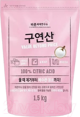 Изображение товара Универсальное чистящее средство Mukunghwa Good Detergent Laboratory Citric Acid (1.5кг)
