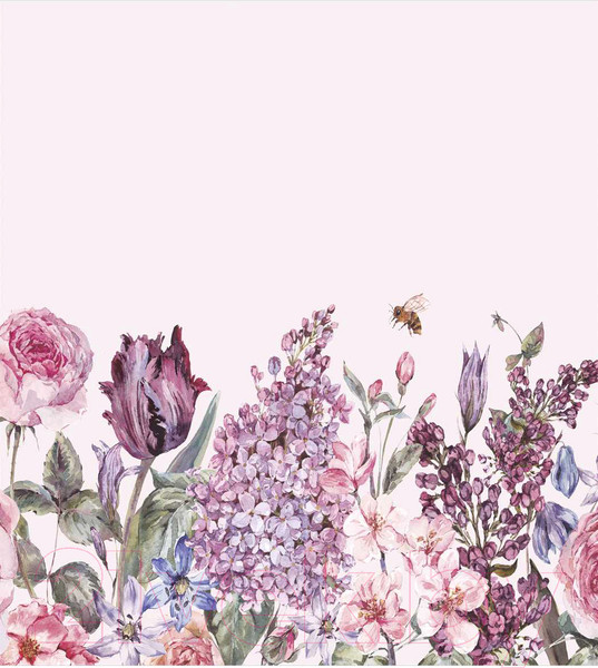 Изображение товара Скатерть JoyArty Цветы акварелью / tcox_55162V1 (180x145)