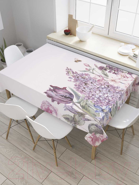 Изображение товара Скатерть JoyArty Цветы акварелью / tcox_55162V1 (180x145)