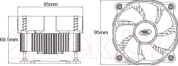 Изображение товара Кулер для процессора Deepcool CK-11508 V2