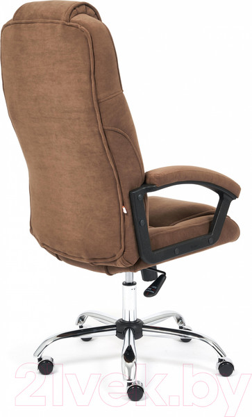 Изображение товара Кресло офисное Tetchair Bergamo флок (хром/коричневый 6)