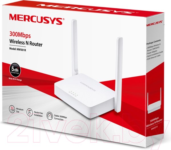 Изображение товара Беспроводной маршрутизатор Mercusys MW301R