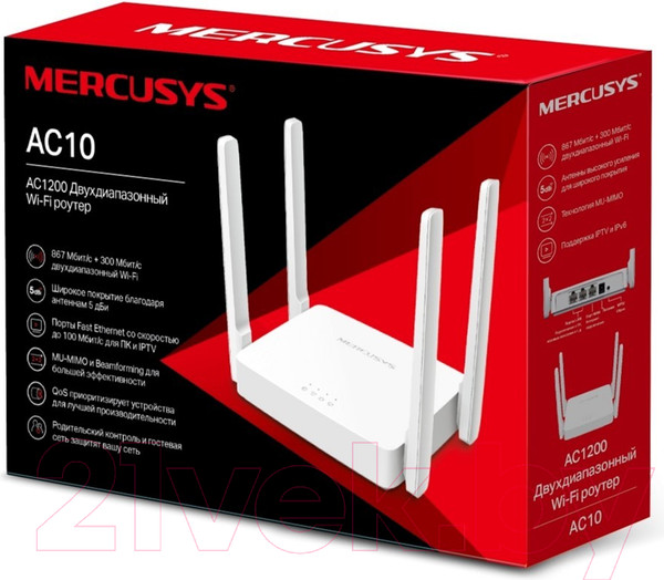 Изображение товара Беспроводной маршрутизатор Mercusys AC10