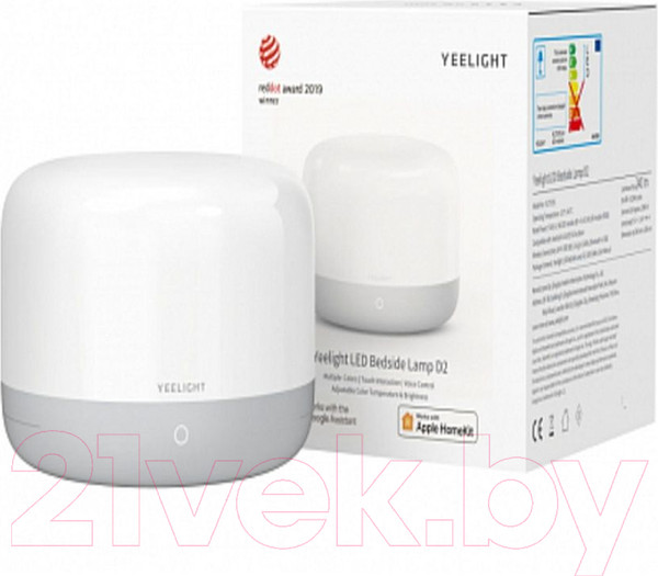 Изображение товара Прикроватная лампа Yeelight LED Bedside Lamp D2 10Вт 300lm Wi-Fi / YLCT01YL