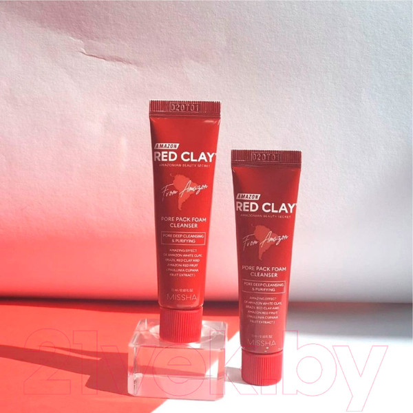 Изображение товара Пенка для умывания Missha Amazon Red Clay Pore Pack Foam Cleanser (120мл)