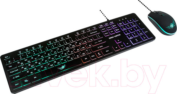 Изображение товара Комплект клавиатура и мышь Dialog KMGK-1707U (черный)