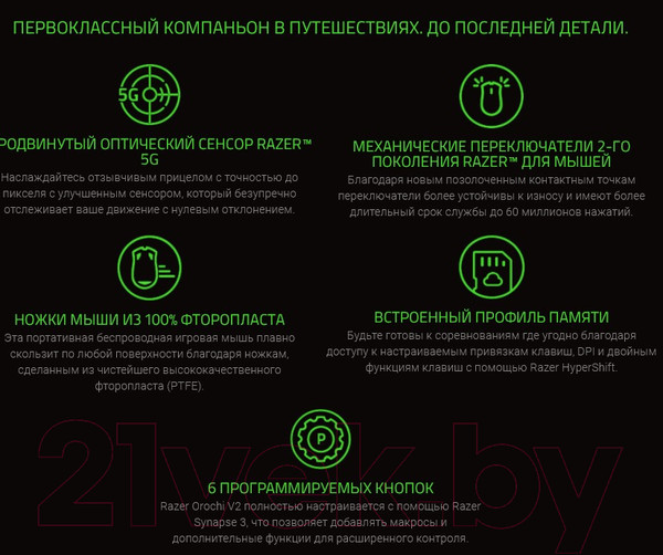 Изображение товара Мышь Razer Orochi V2 / RZ01-03730100-R3G1