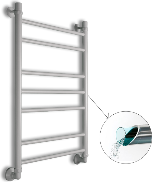Изображение товара Полотенцесушитель водяной Маргроид Вид 10 80x50 (полная комплектация, белый матовый)