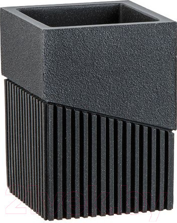 Изображение товара Стакан для зубной щетки и пасты Perfecto Linea 35-618303 (черный)