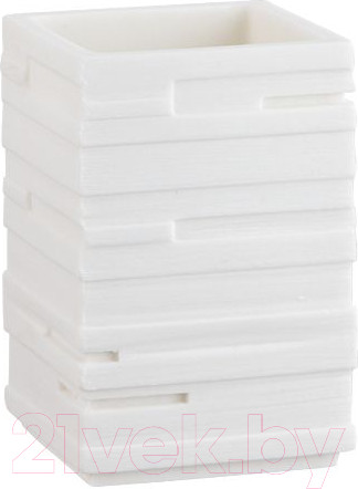 Изображение товара Стакан для зубной щетки и пасты Perfecto Linea 35-151303 (белый)