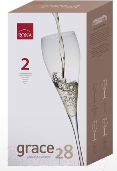 Изображение товара Набор бокалов Rona Grace 28 6835/280 (2шт)