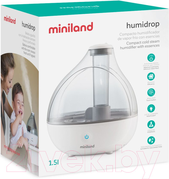 Изображение товара Ультразвуковой увлажнитель воздуха Miniland Humidrop / 89173
